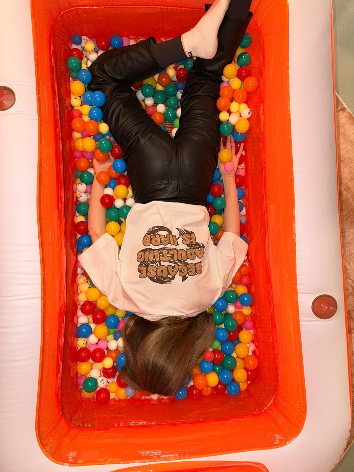 Ball pit overhead shot